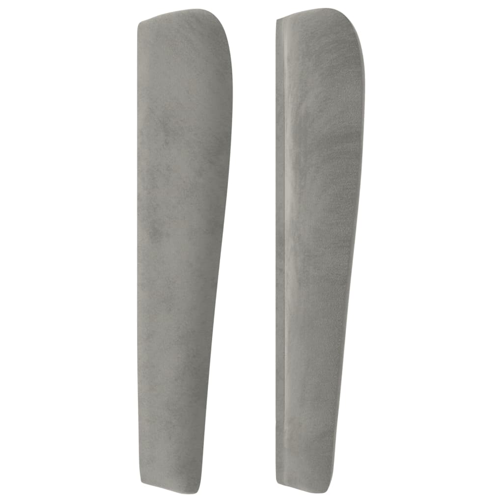 Kopfteil mit Ohren Dunkelblau 93x23x78/88 cm Samt