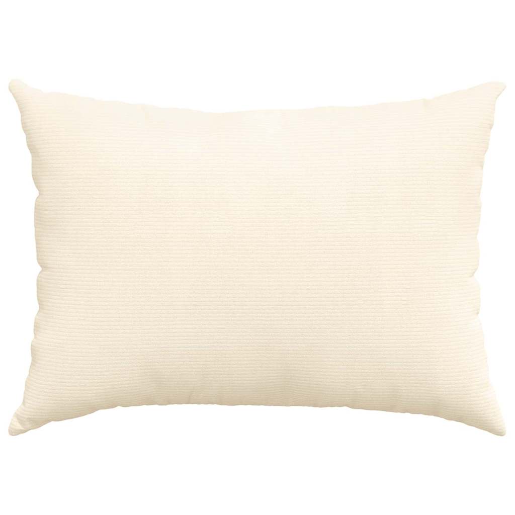 Sofakissen 2 Stück Hellgrau 50 x 30 cm Cordstoff