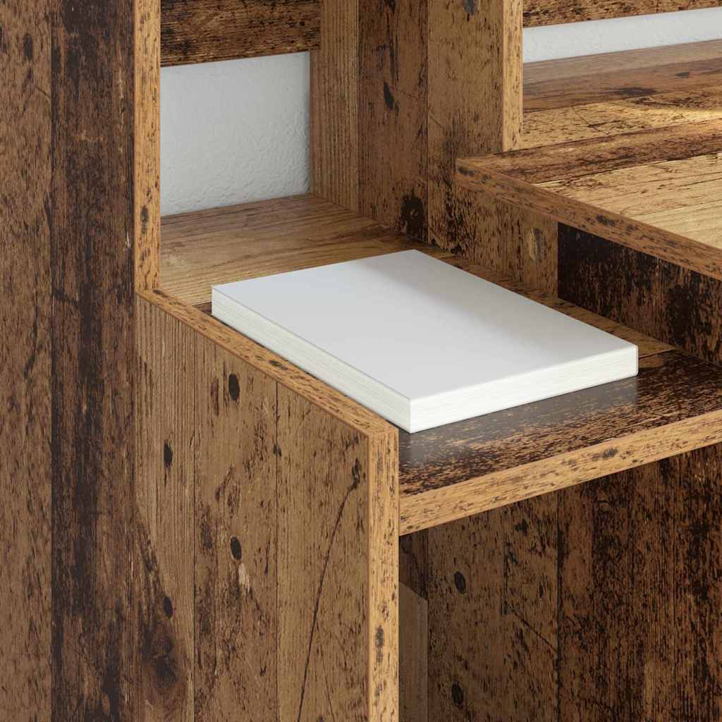 Schreibtisch mit LEDs Weiß 97x45x90 cm Holzwerkstoff
