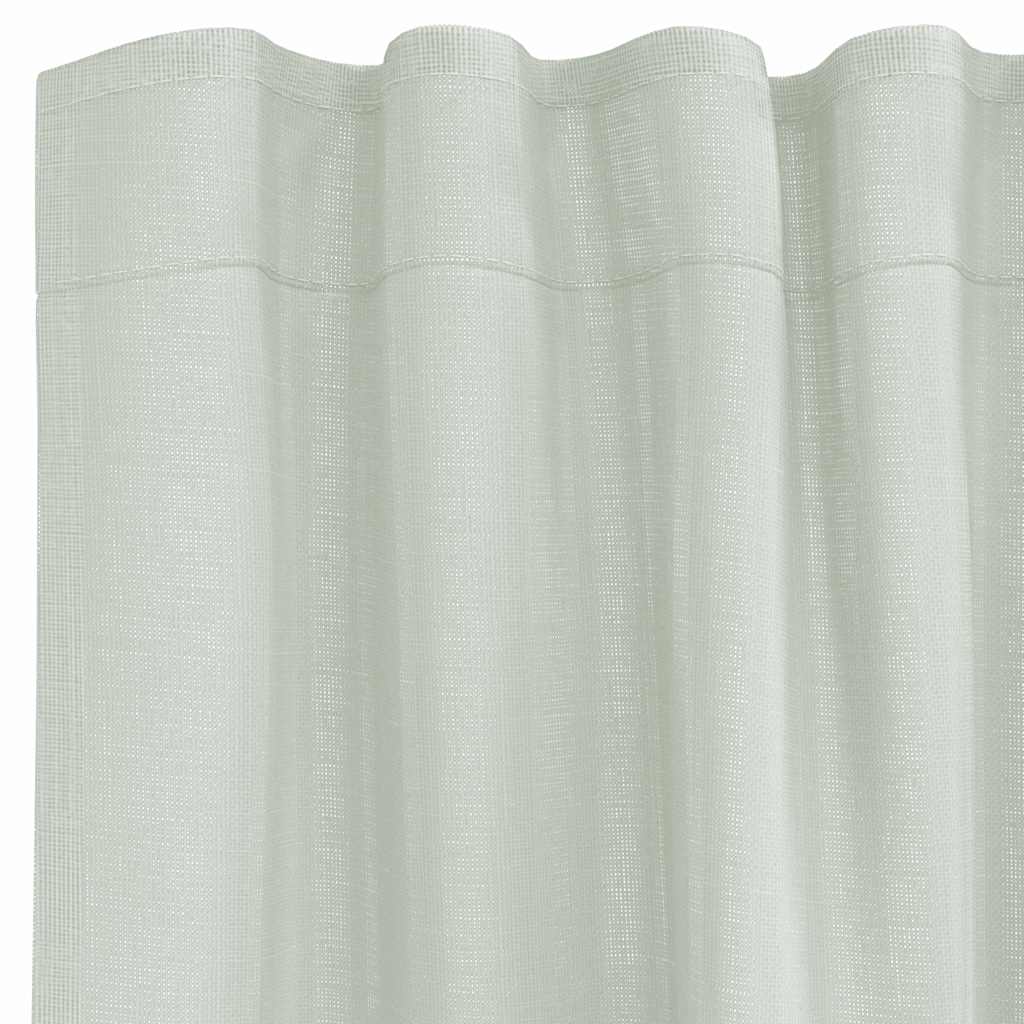Voile Vorhänge mit Ösen 2 Stk. Apfelgrün 140x140 cm