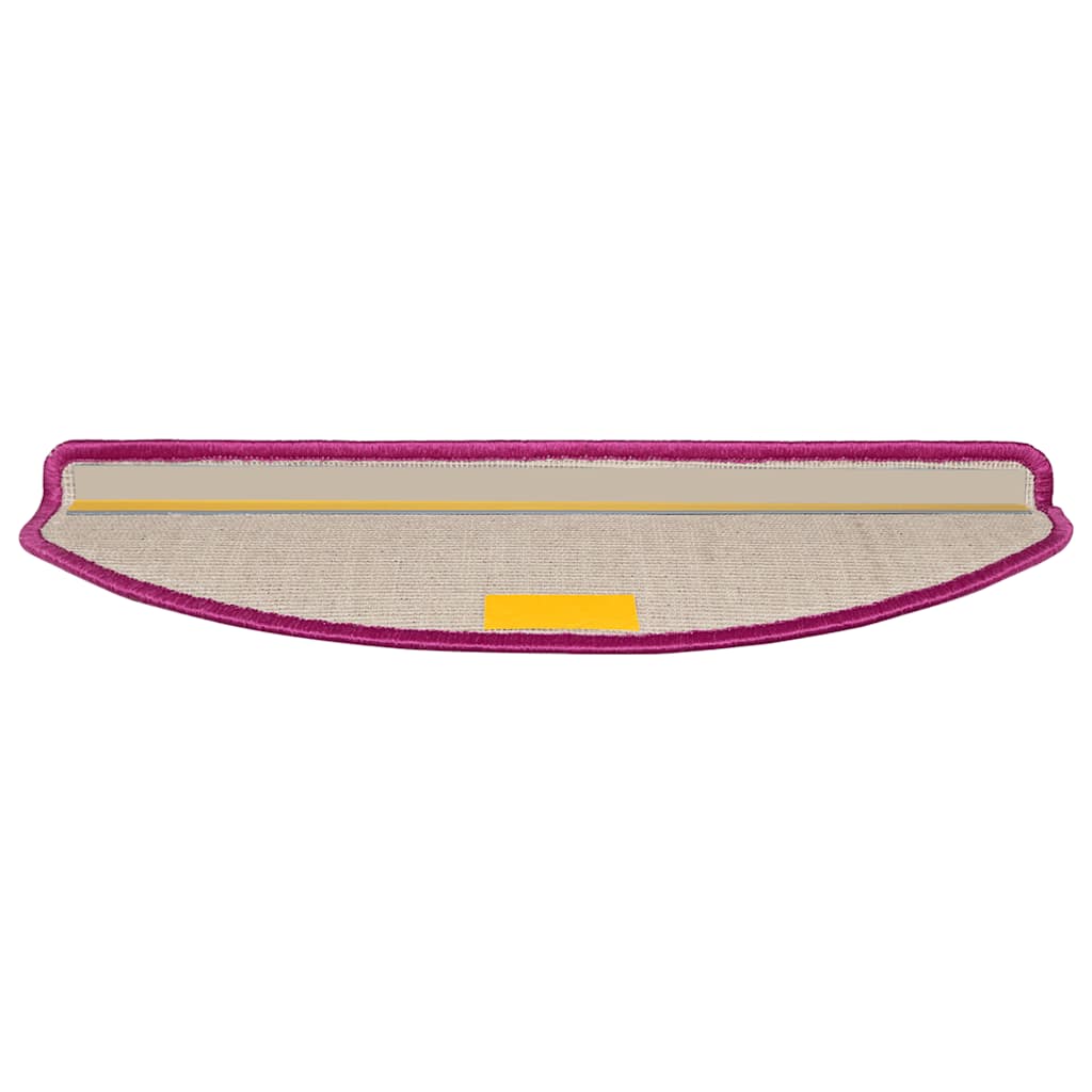 Stufenmatten 15 Stk. 56x17x3 cm Grau Halbrund