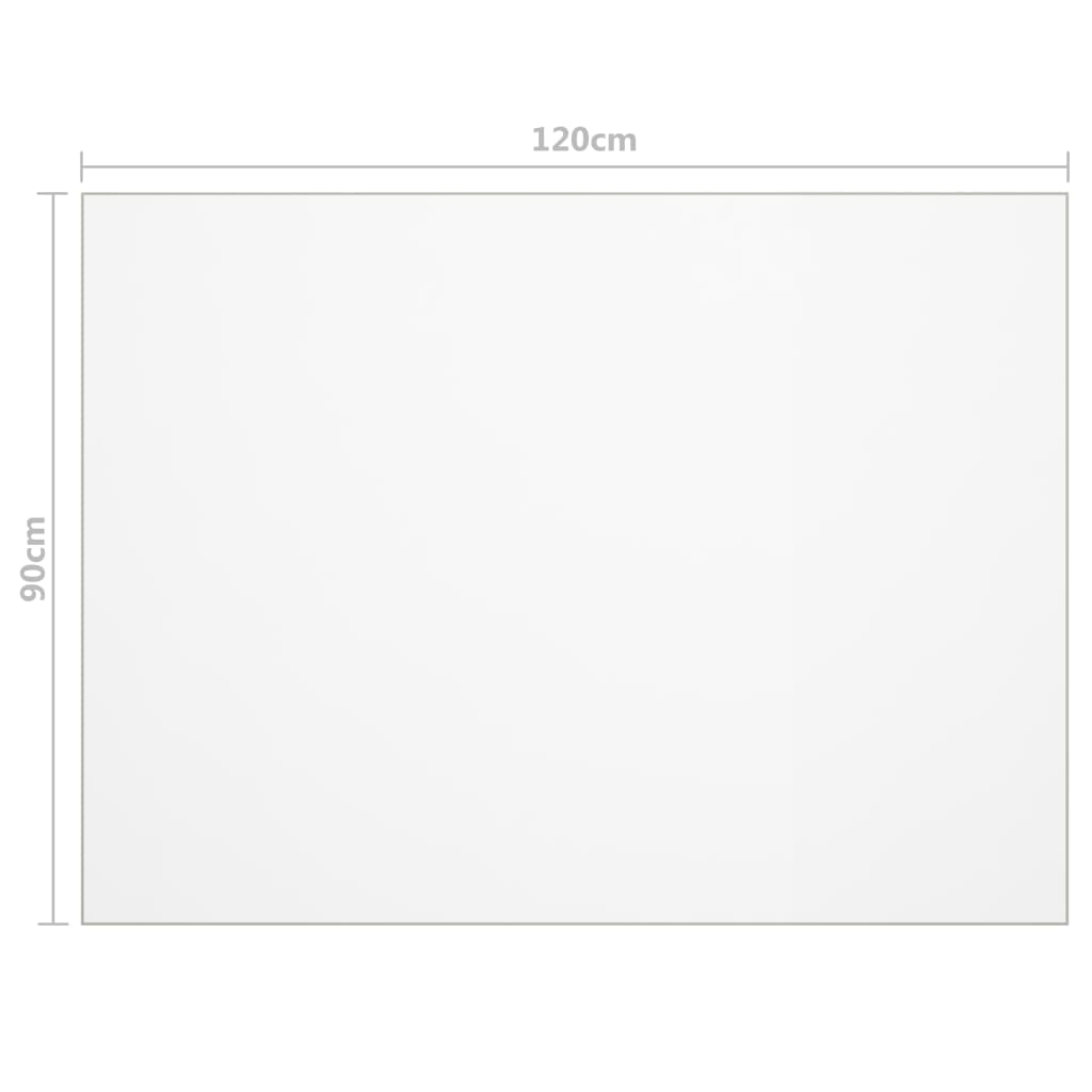 Tischfolie Transparent 100x60 cm 1,6 mm PVC