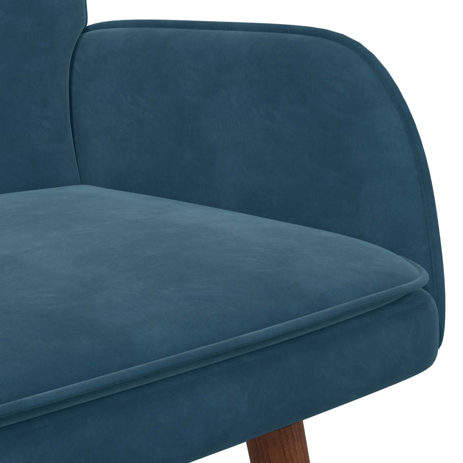 2-Sitzer Sofa Hellgrau 115 x 61 x 87 cm Samt (V)