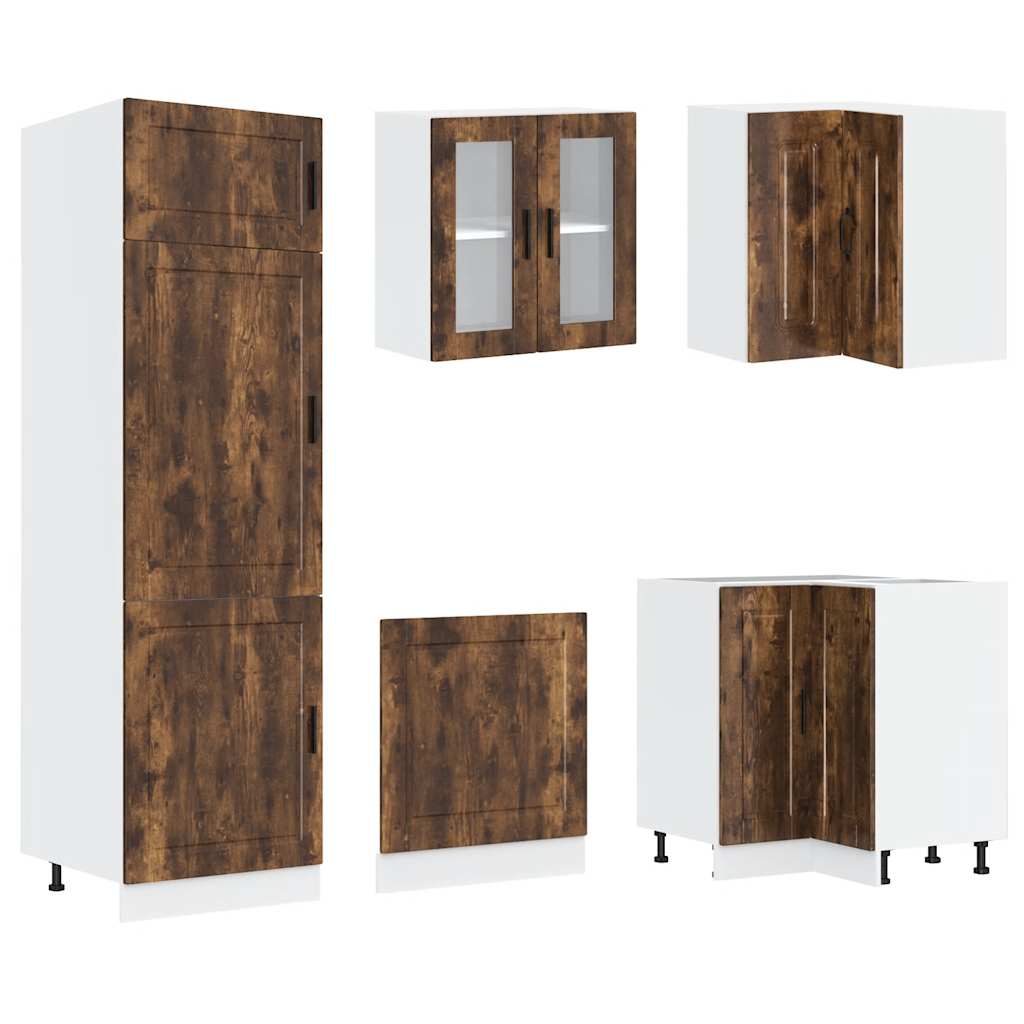 14-tlg. Küchenschrank-Set Porto Weiß Holzwerkstoff