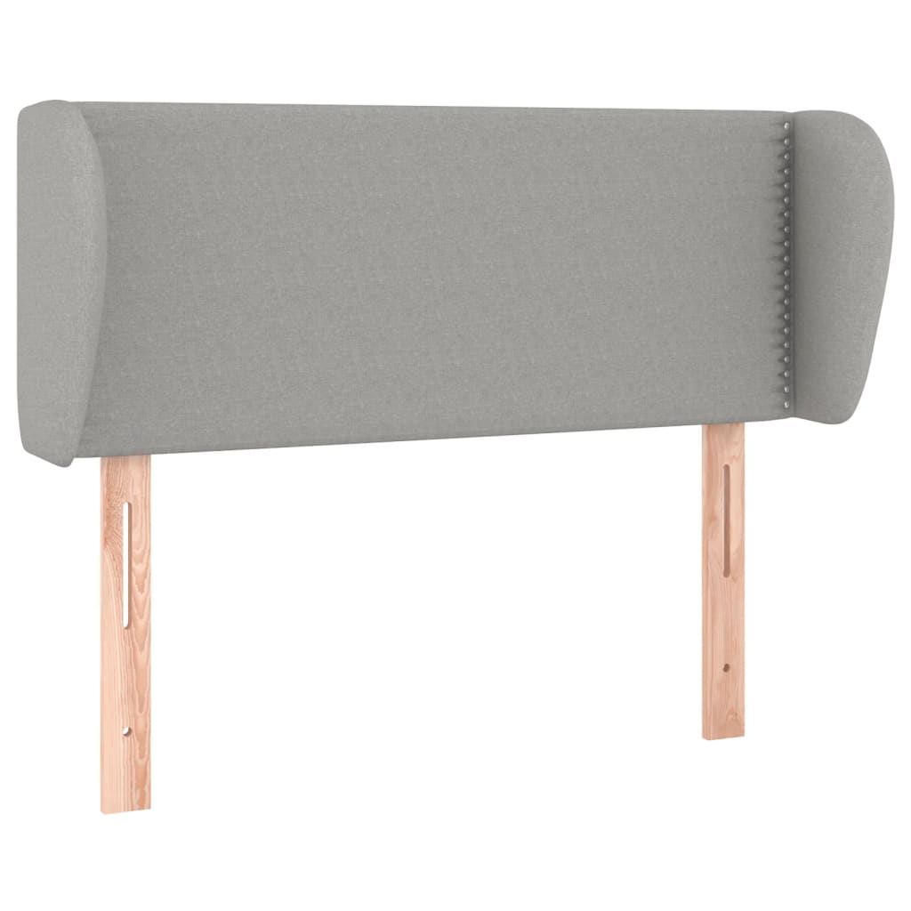 Kopfteil mit Ohren Dunkelgrau 83x23x78/88 cm Stoff