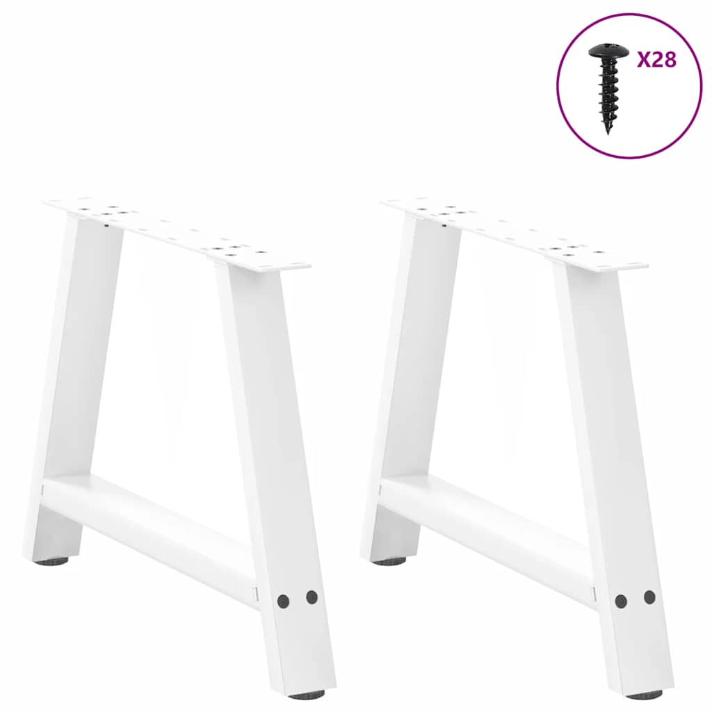 Couchtischbeine A-Form 2 Stk. 30x(30-31) cm Stahl