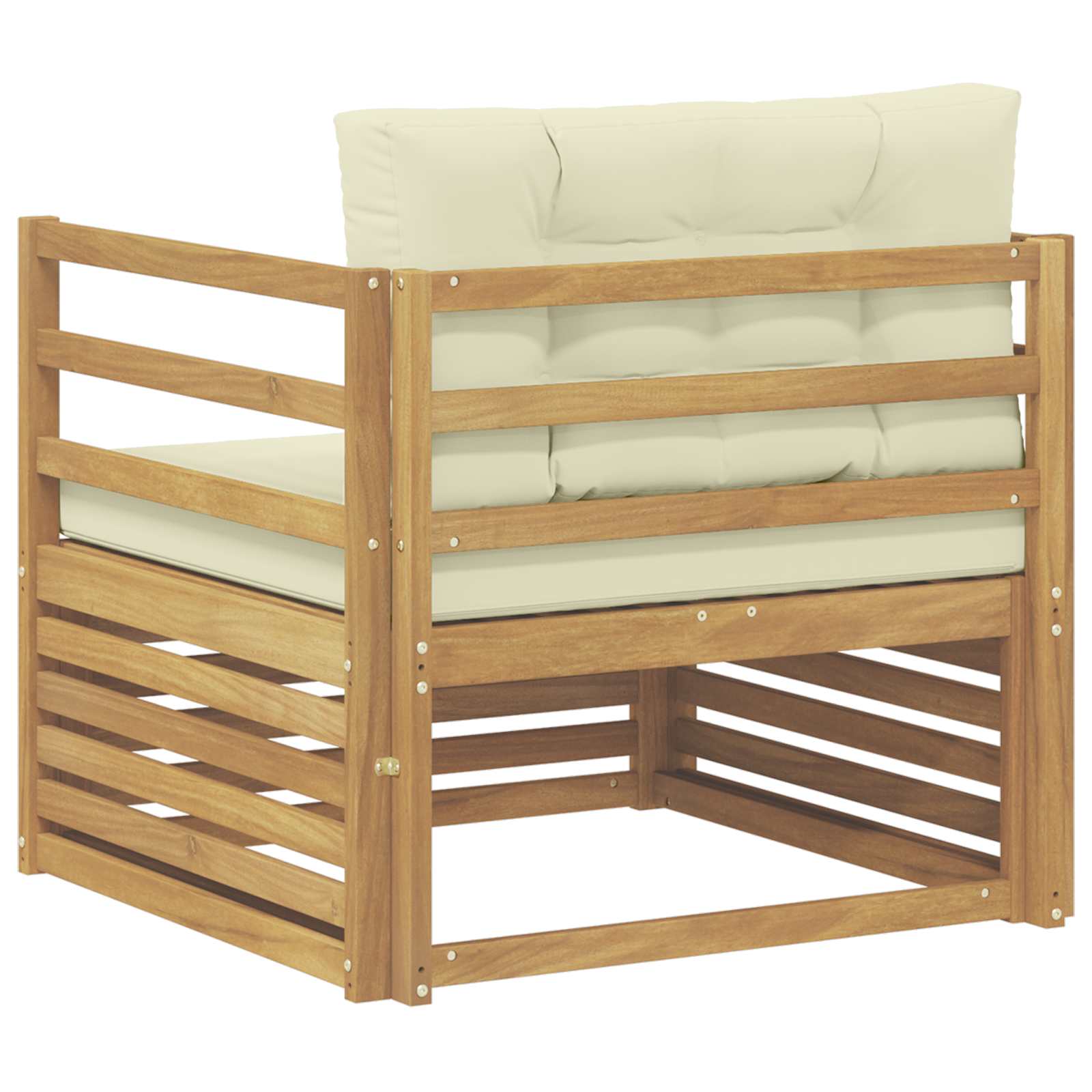 2 Stück Outdoor-Sofa Natur