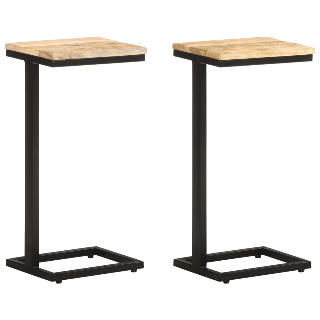 Beistelltische 2 Stk. 31,5x24,5x64,5 cm Massivholz Akazie