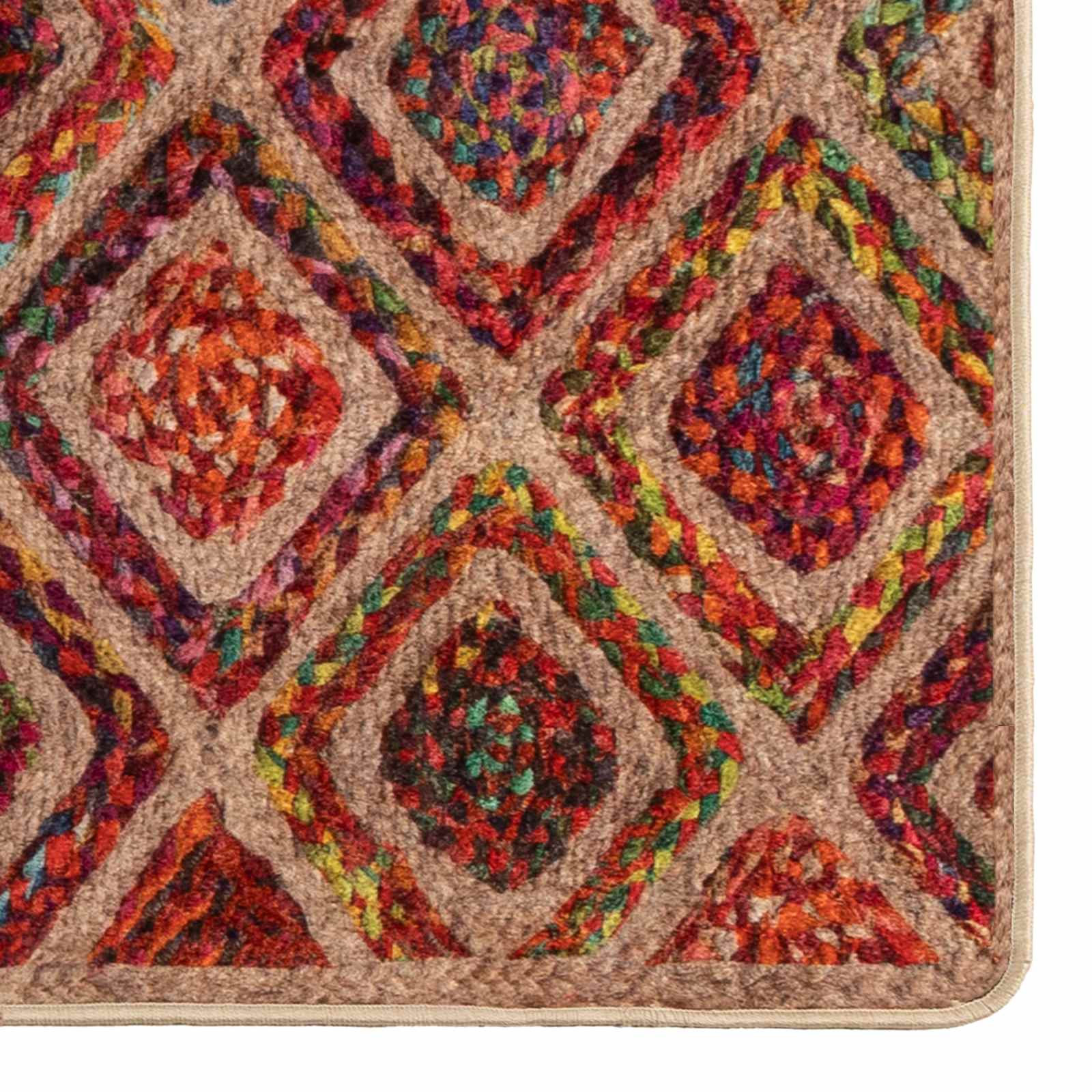 Teppich Waschbar Mehrfarbig 160x230 cm