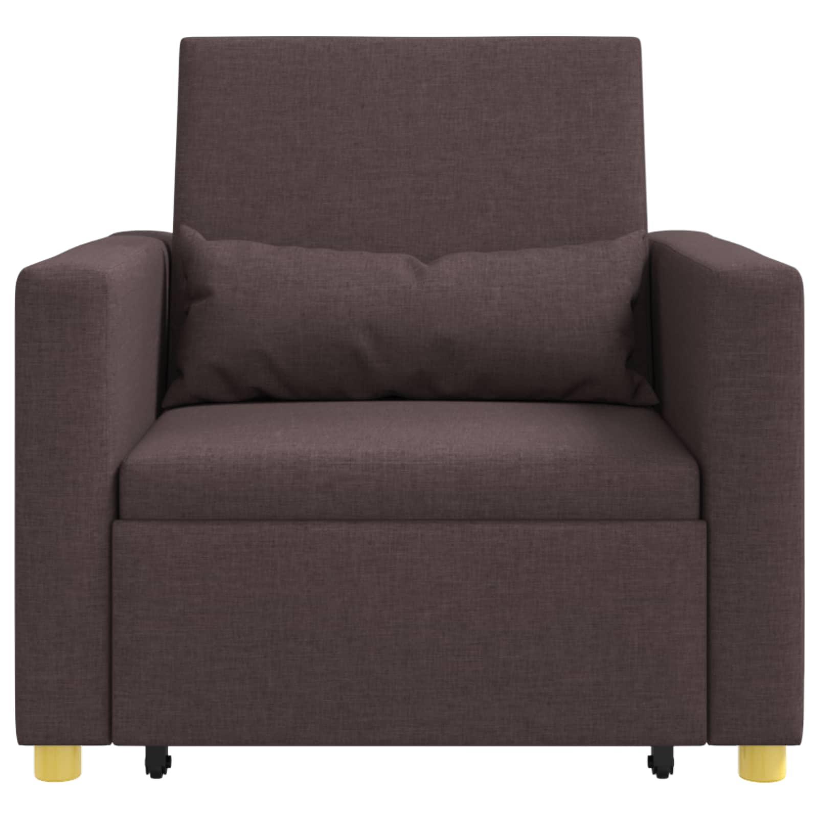 Ausziehbare Schlafcouch Einzel Hellgrau 90 x 165 x 87 cm Stoff