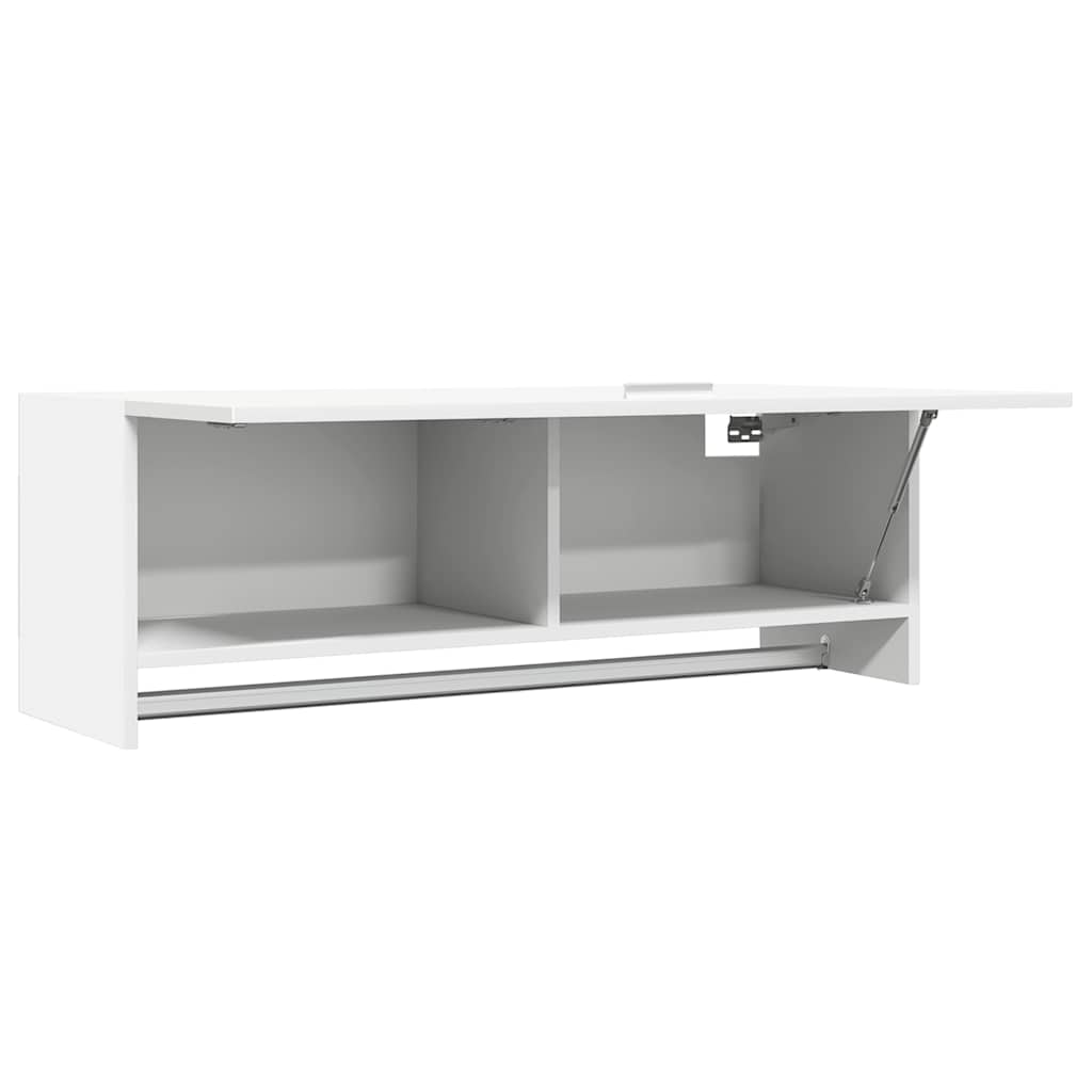Kleiderschrank Weiß 100x32,5x35 cm Holzwerkstoff
