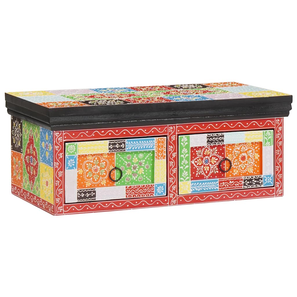 TV-Schränk Mehrfarbig 100 x 30 x 24 cm Massivholz Mango