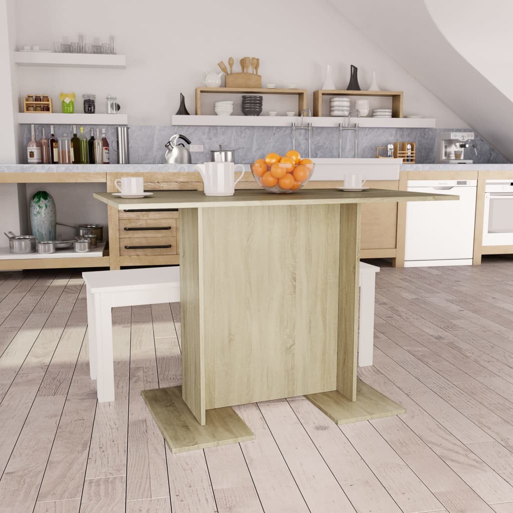 Esstisch Weiß 110x60x75 cm Holzwerkstoff