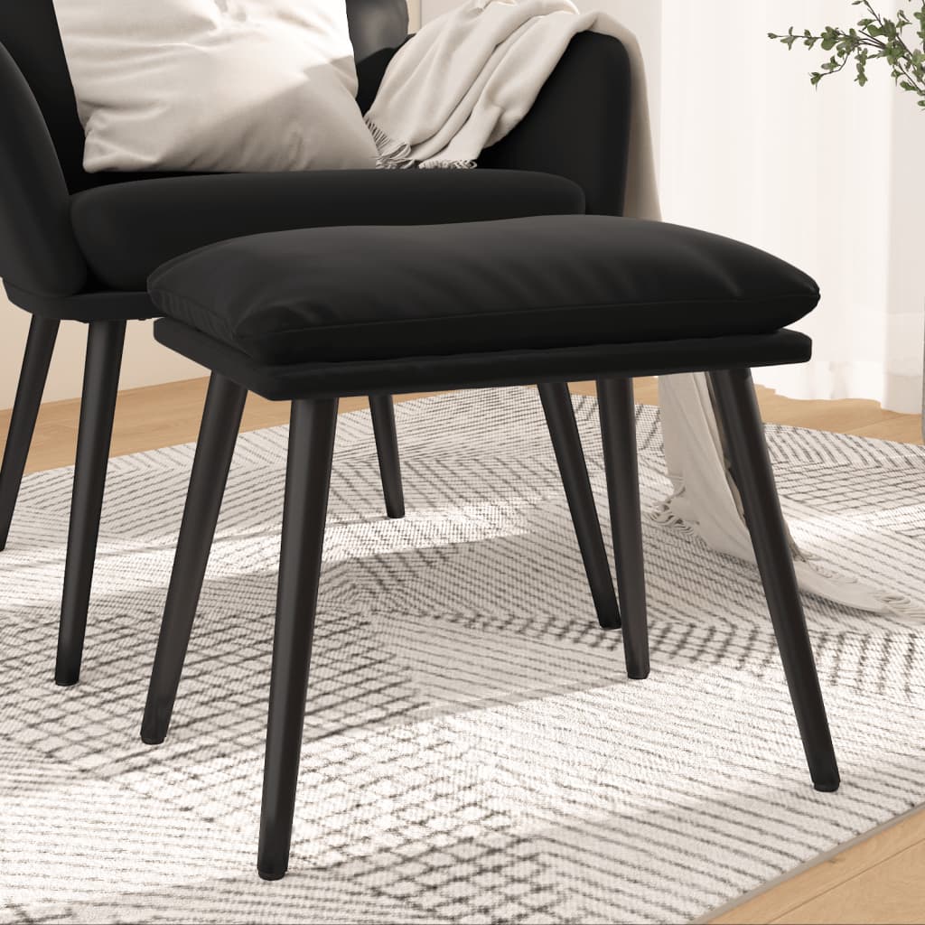 Fußhocker Hellgrau 45x29,5x35 cm Samt