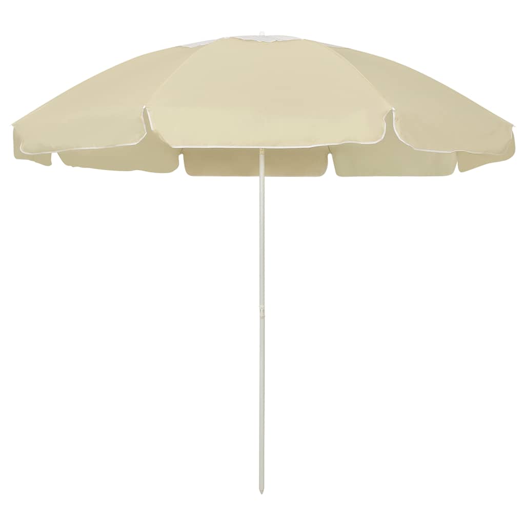 Sonnenschirm mit Stahlmast Sandfarbe 180 cm