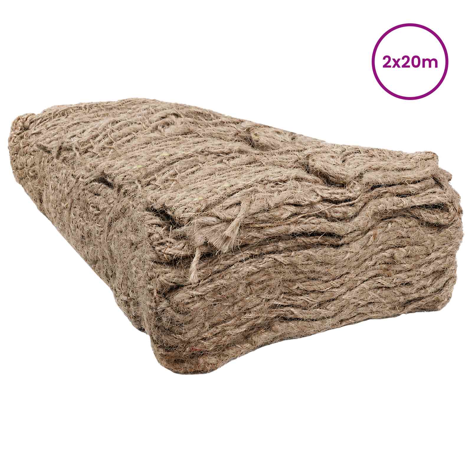 Jute Ufermatte Natur 1,2 x 5 m 100% Tossa-Jute