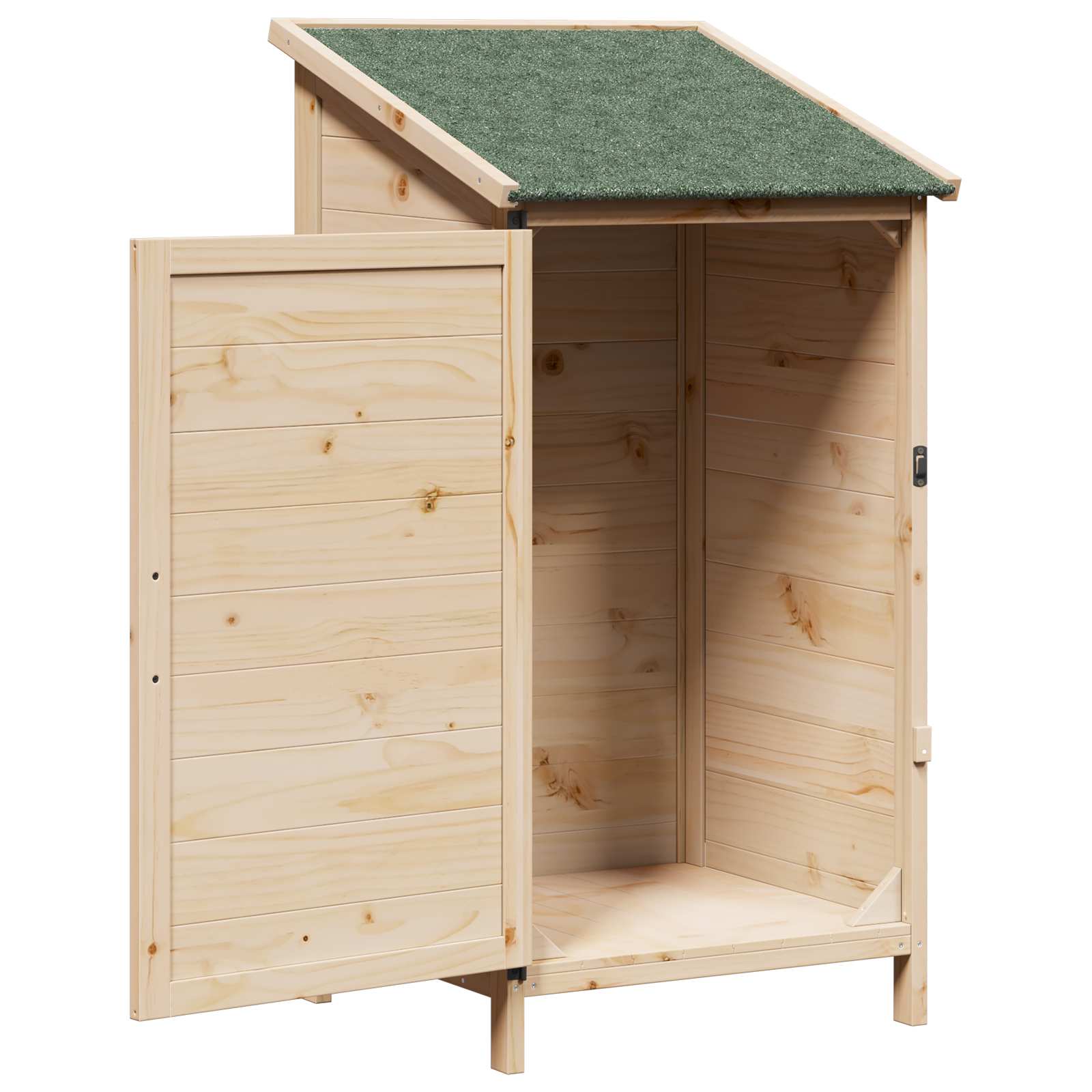 Gartenschuppen Natur 59,5 x 56 x 113,5 cm Massivholz aus Fichte