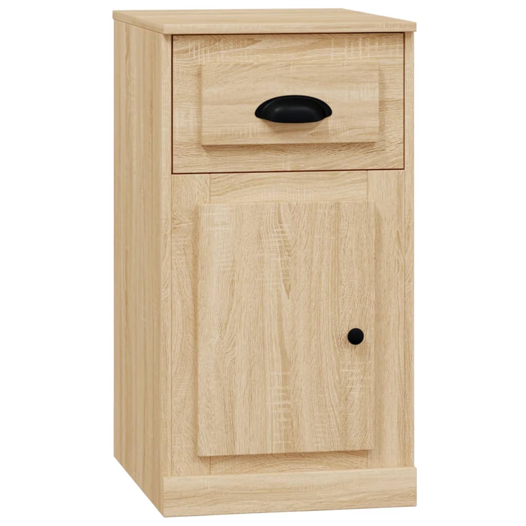 Beistellschrank mit Schublade Weiß 40x50x75 cm Holzwerkstoff