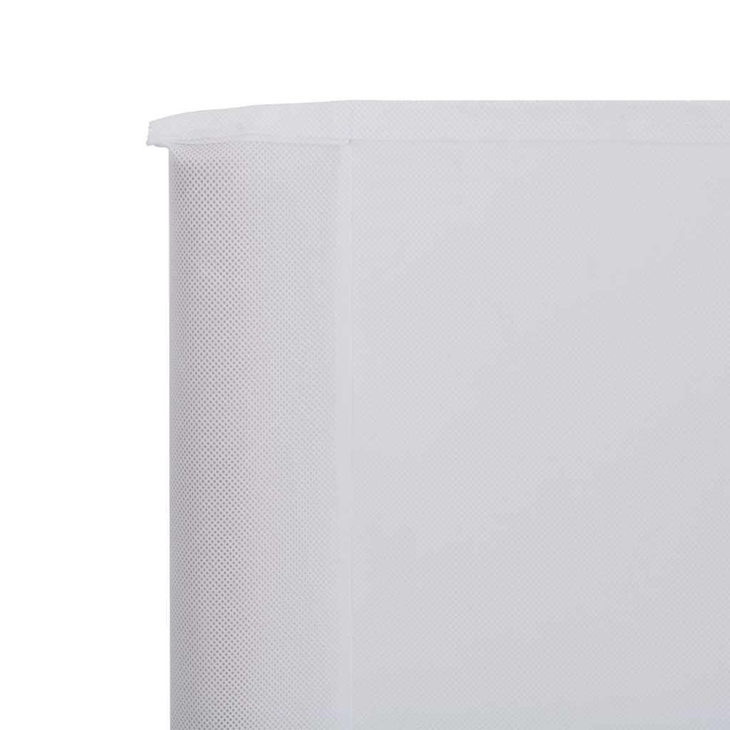 3-teiliges Windschutzgewebe 400 x 120 cm Weiß