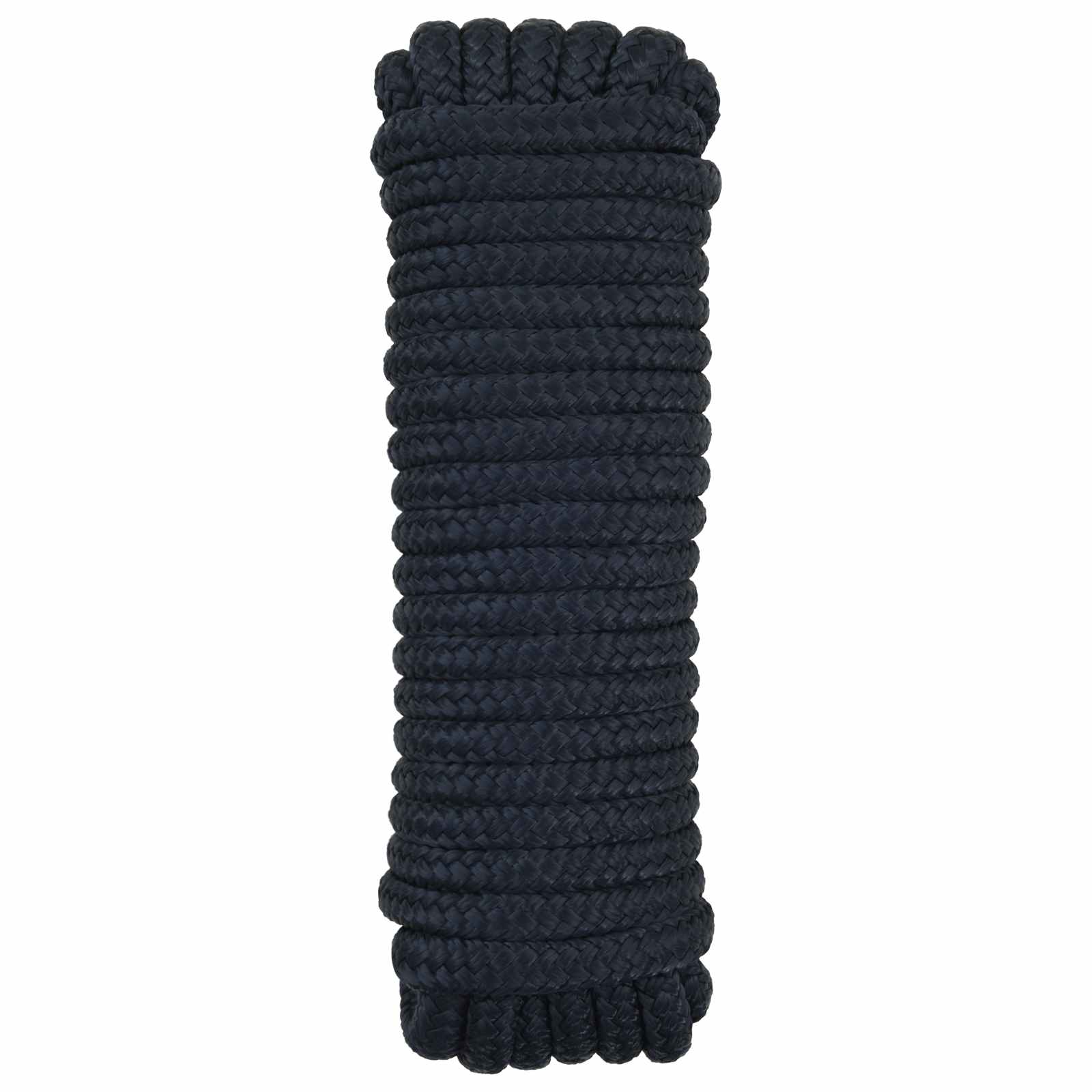 Bootsseil 6 m 1 Weiß und Schwarz Polyester