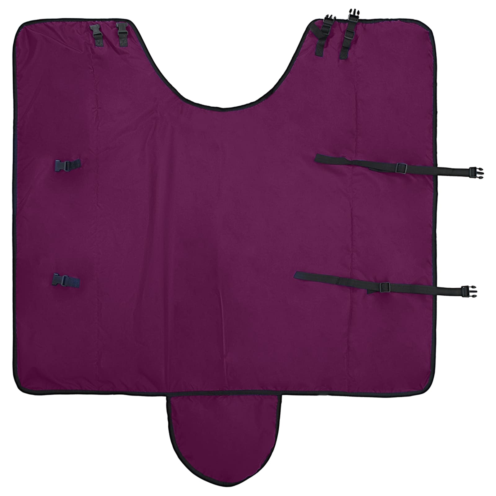 Pferdedecke Dunkelgrün und Schwarz 75 cm Polyester
