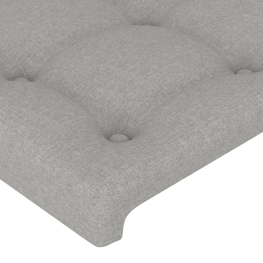Kopfteil Hellgrau 80x5x118/128 cm Stoff