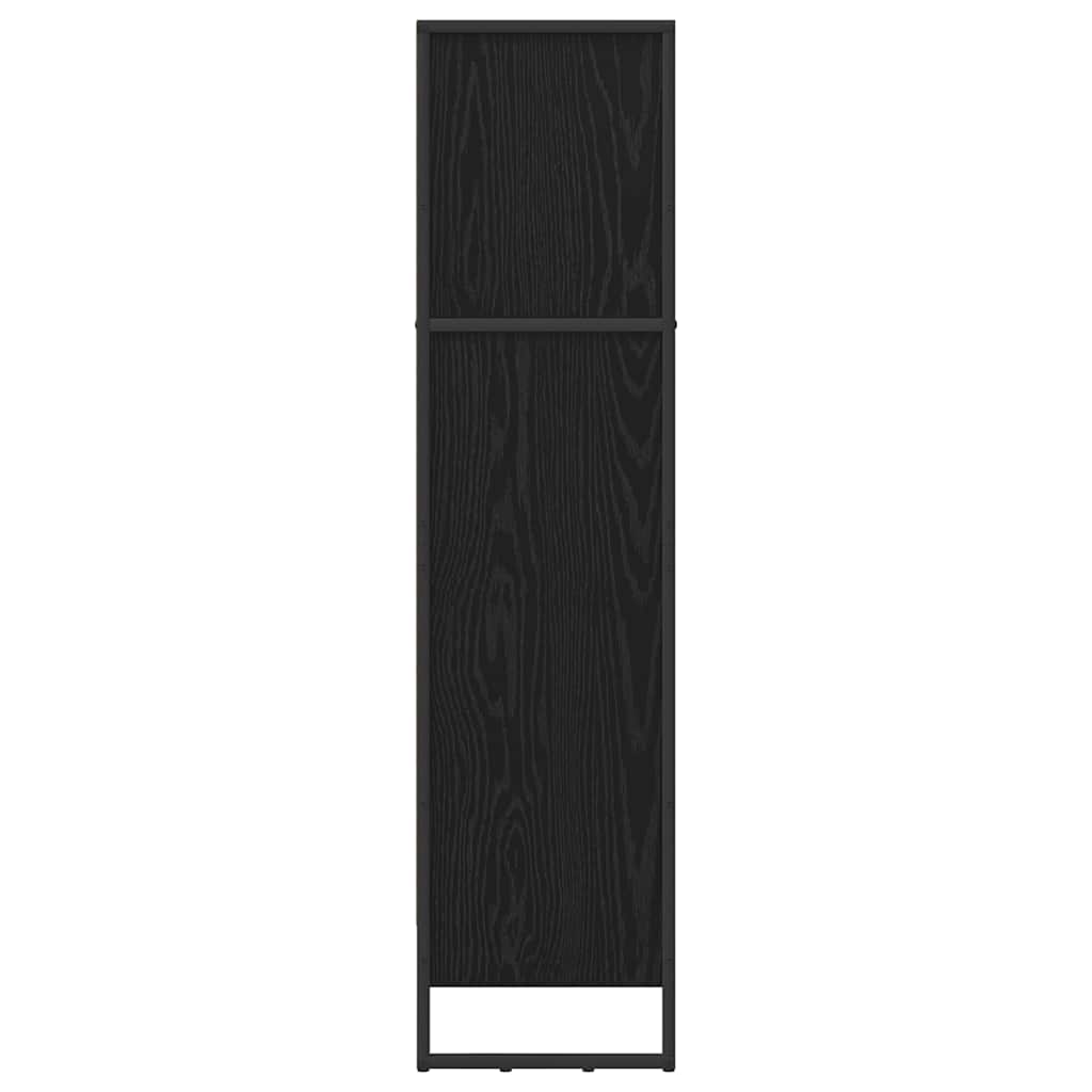 Bücherregal 2 pcs Schwarz Eichen-Optik 60 x 30 x 189,5 cm