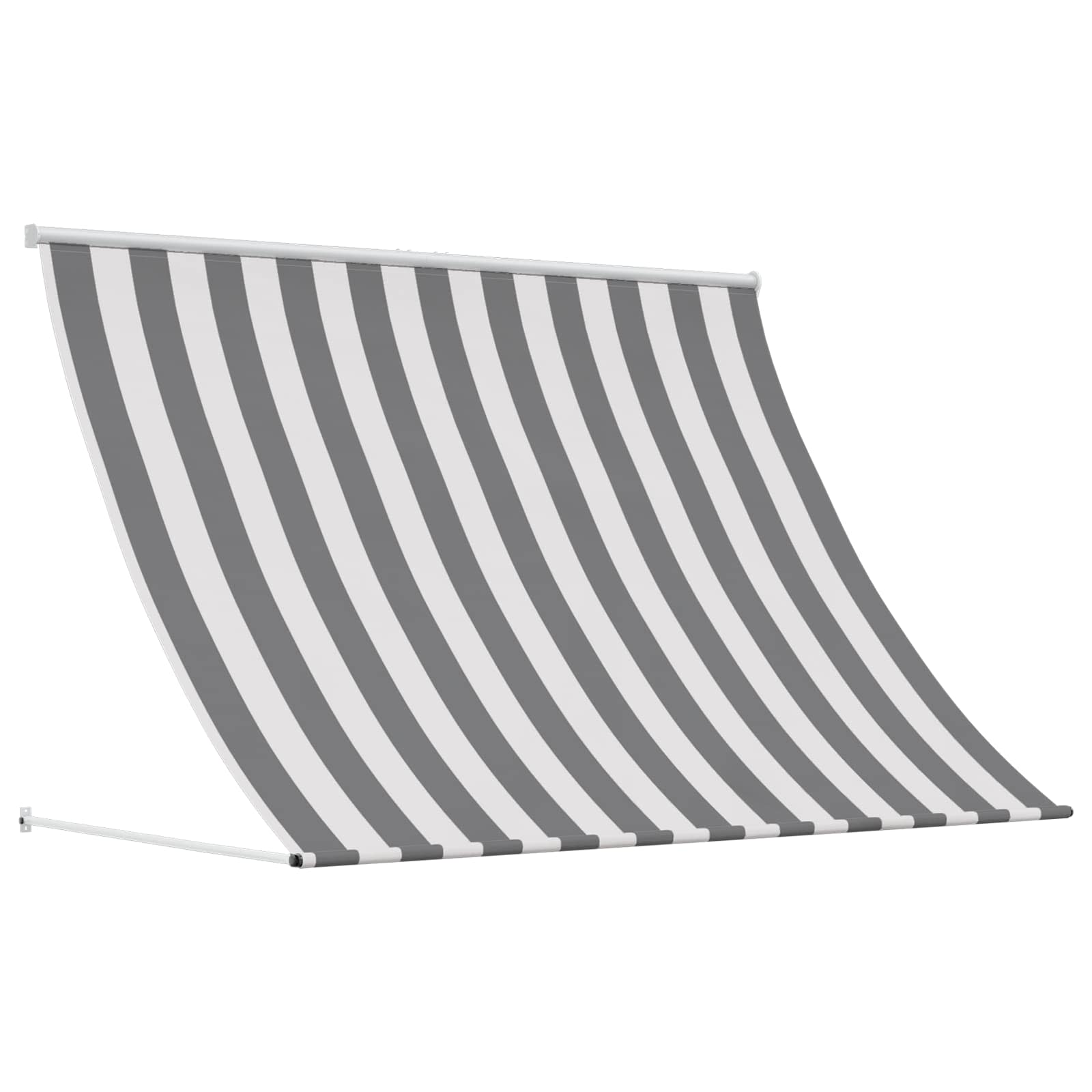 Einziehbare Markise 150×150 cm Blau und Weiß