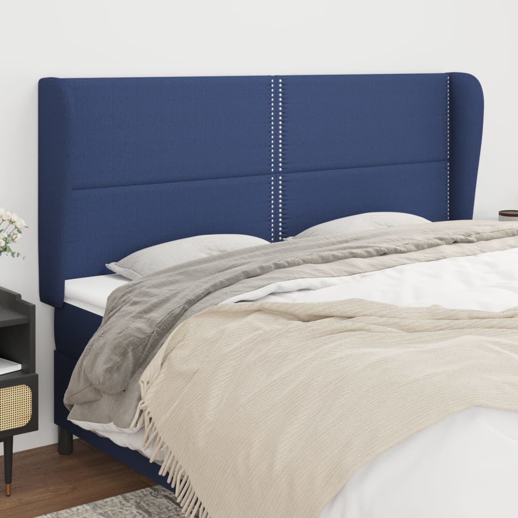 Kopfteil mit Ohren Dunkelgrau 83x23x78/88 cm Stoff