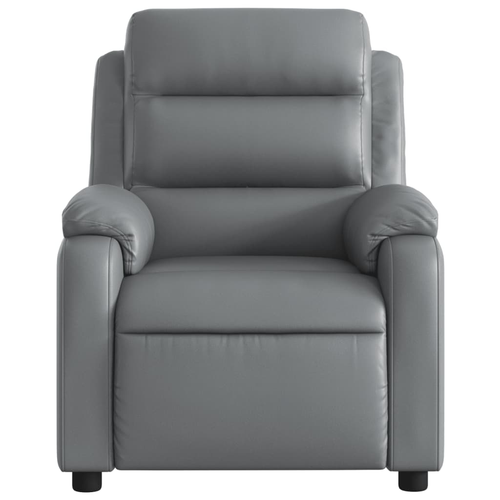 Massage-Relaxsessel, Kunstleder, Schwarz