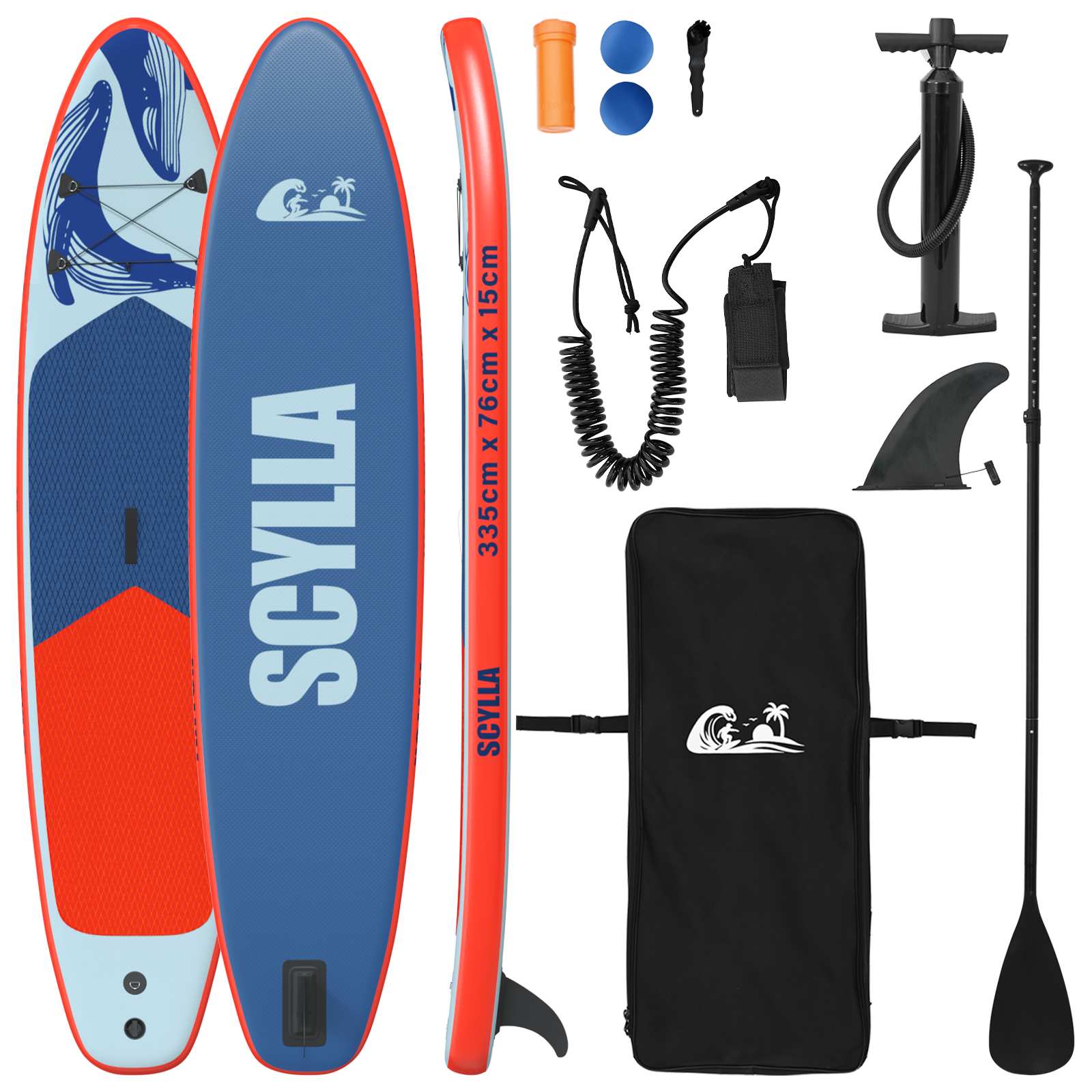 Aufblasbares Stand Up Paddle Board HYDROS 305 x 76 x 15 cm für
