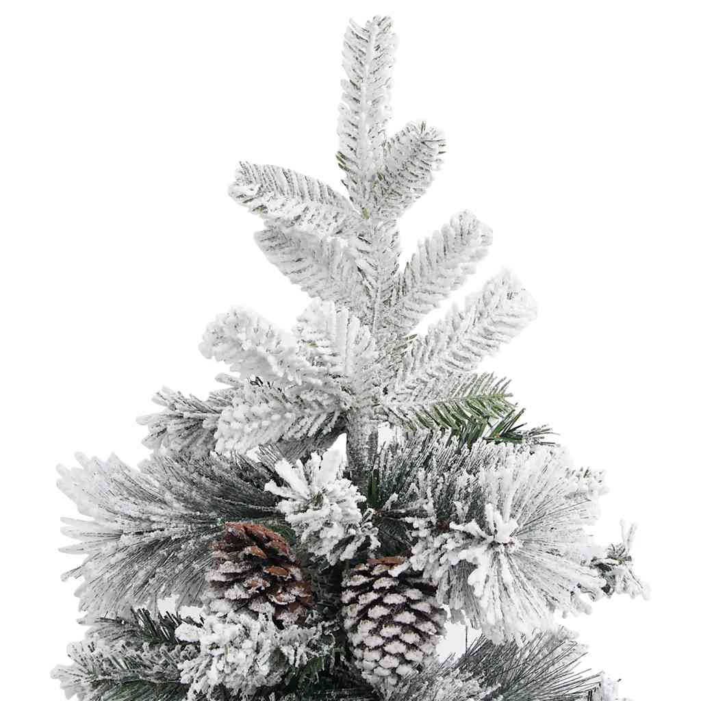 Weihnachtsbaum mit Zapfen Beschneit 150 cm PVC & PE
