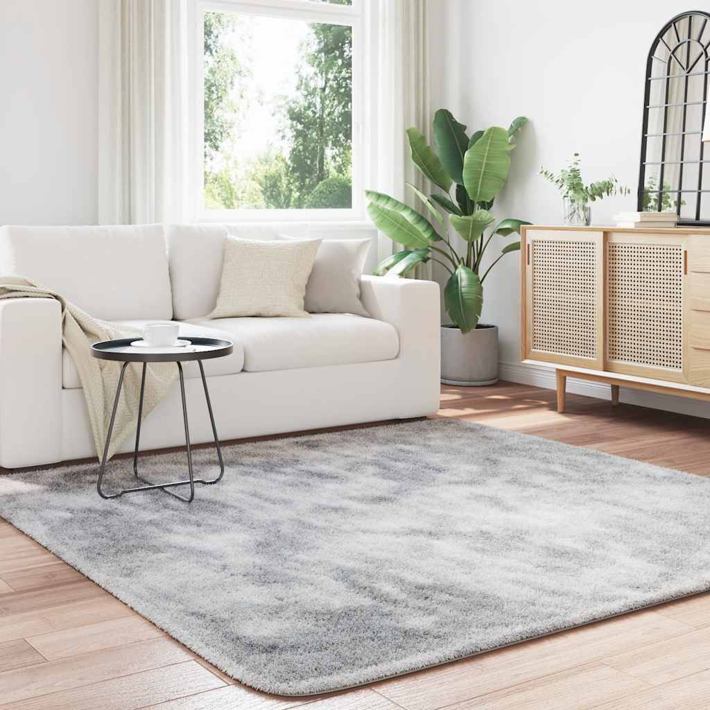Teppich Shaggy Hochflor NAVARRA Beige 60x100 cm Polyester