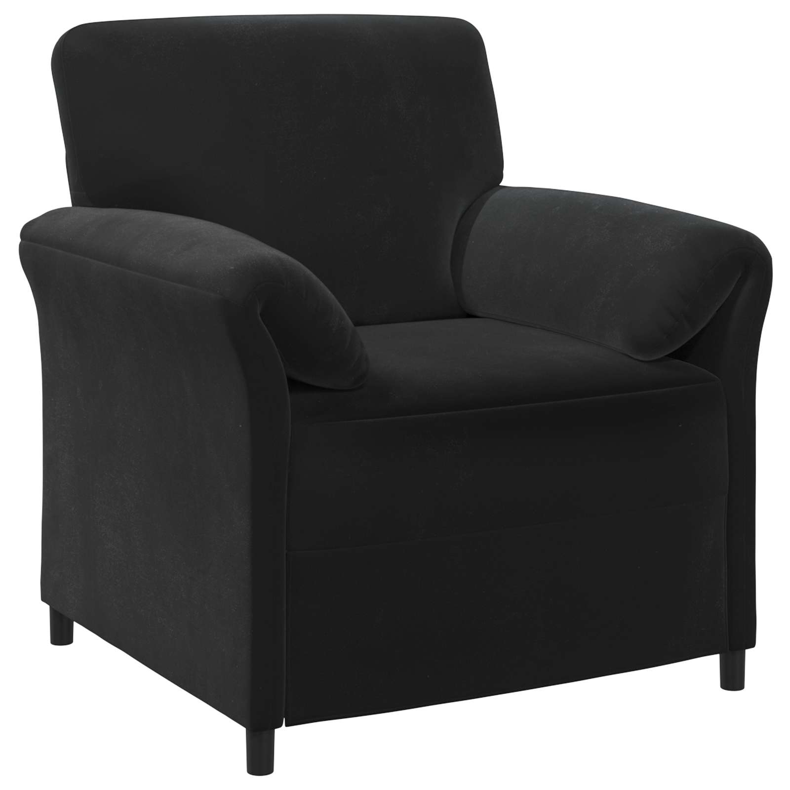 1-Sitzer Sofa Hellgrau 88 x 83 x 95 cm Samt