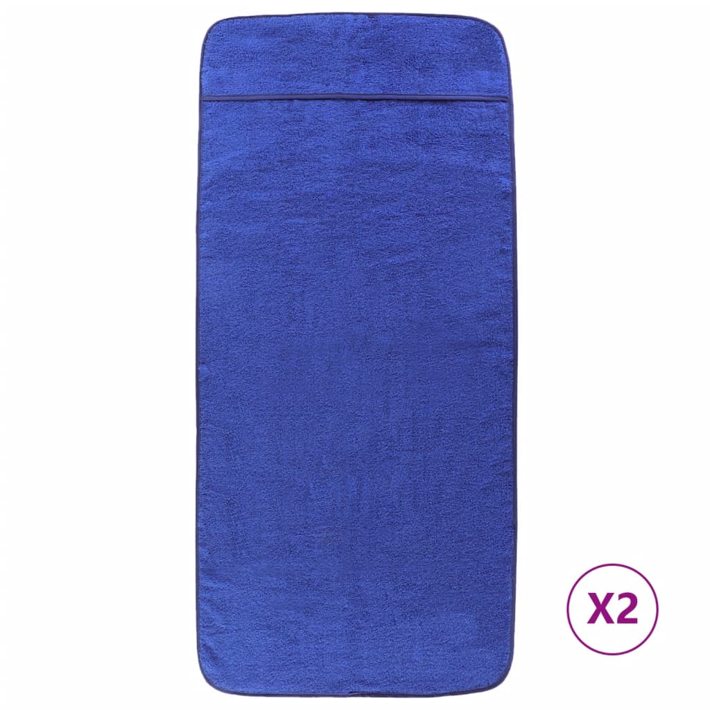 Strandtücher 4 Stk. Weiß 60x135 cm Stoff 400 GSM
