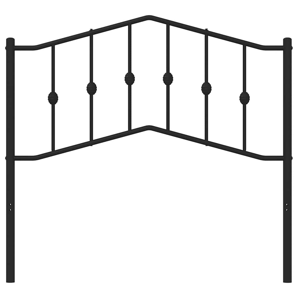 Ersatz-Kopfteil Metall Schwarz 90 cm