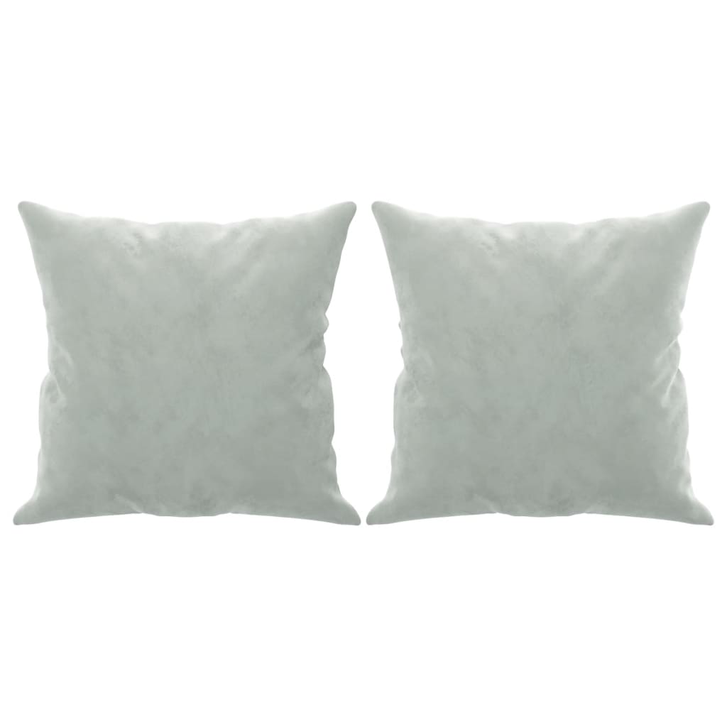 2-Sitzer-Sofa mit Zierkissen Dunkelgrün 120 cm Samt