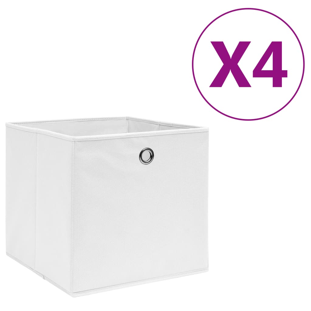 Aufbewahrungsboxen mit Deckeln 10 Stk. 28x28x28 cm Schwarz