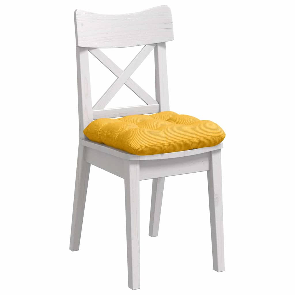 Sitzkissen 4 pcs Hellgrau 40 x 40 cm Cordstoff