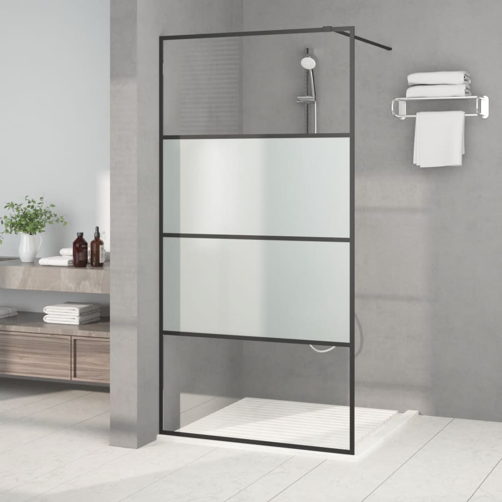 Duschwand für Begehbare Dusche mit Klarem ESG Glas 80x195 cm