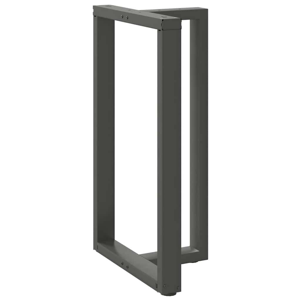 Couchtischbeine T-Form 2 Stk. Schwarz 30x25x(30-31) cm Stahl