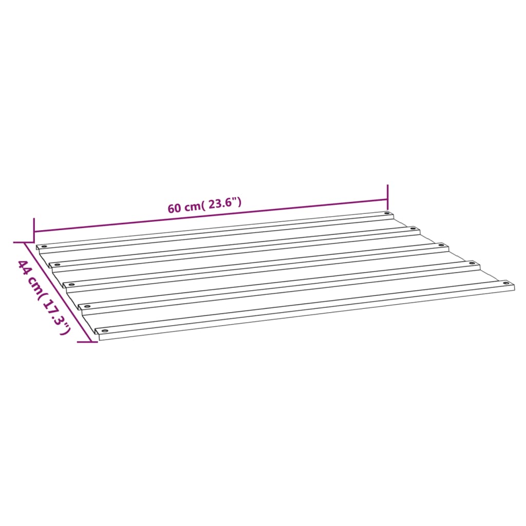 Dachplatten 12 Stk. Rostig 100x44 cm Cortenstahl