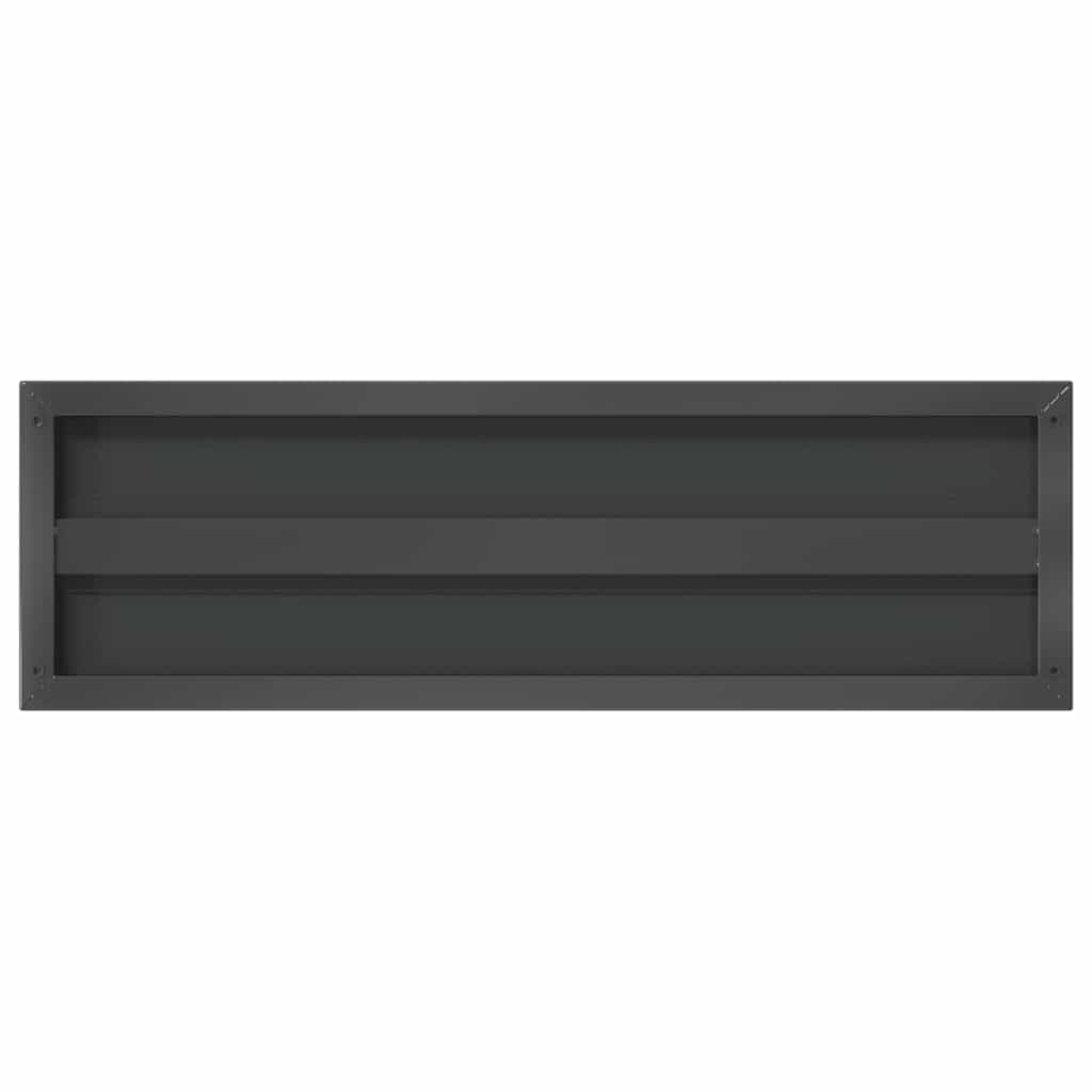 Wandregale 2 Stk. 100x40 cm Silbern Edelstahl