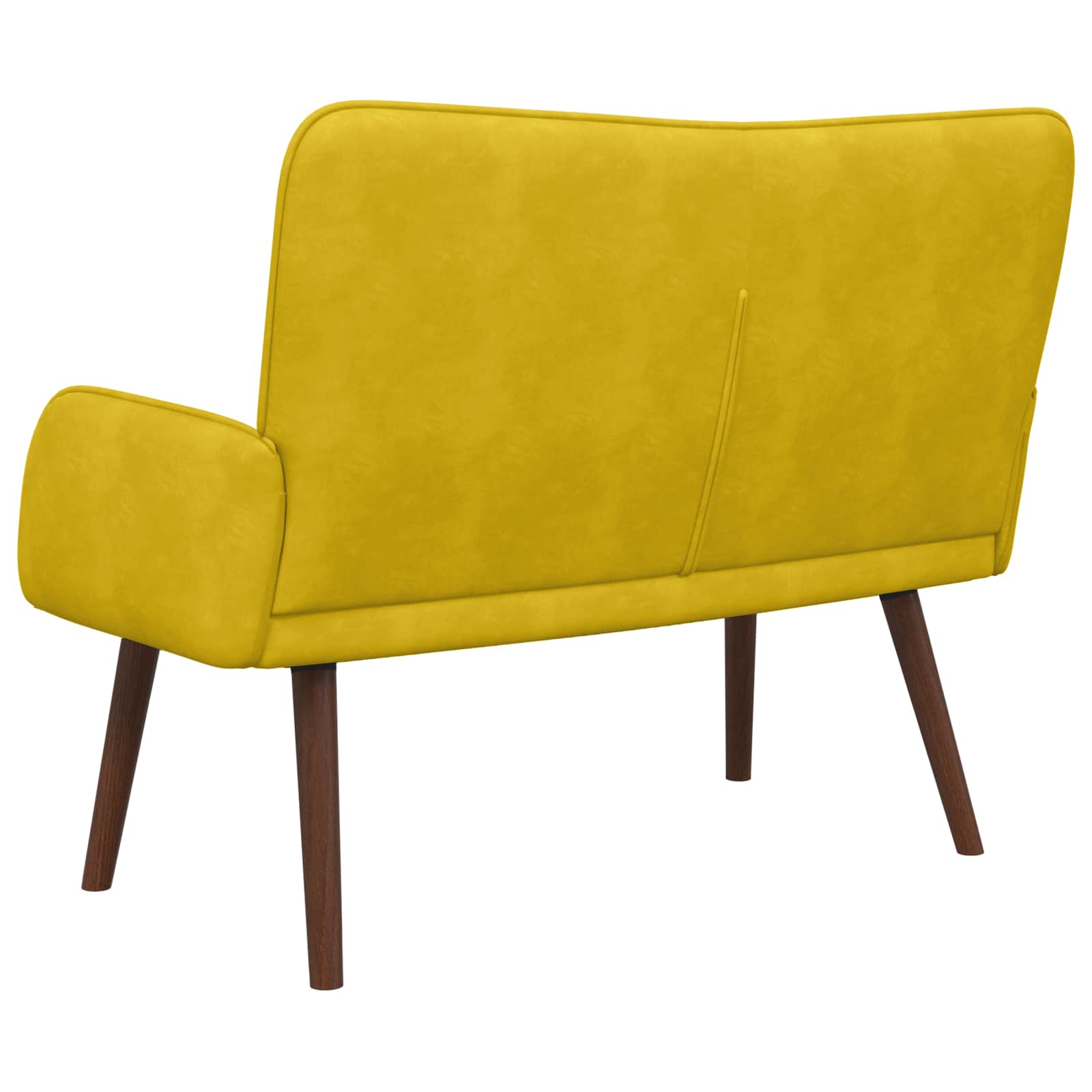 2-Sitzer Sofa Hellgrau 115 x 61 x 87 cm Samt (V)