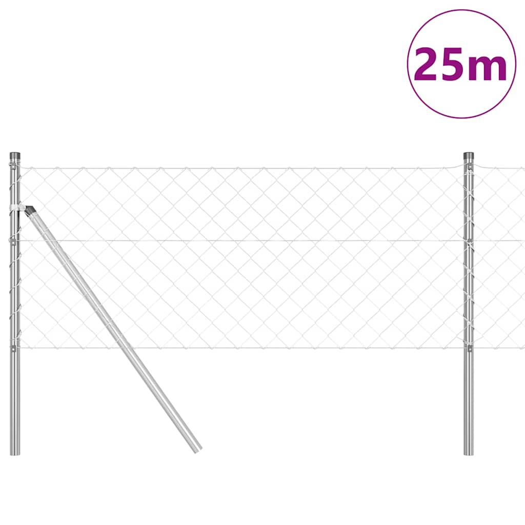 Outdoor Kettenglied-Zaun Erdfixierung 10 x 0,4 m Grün Netz