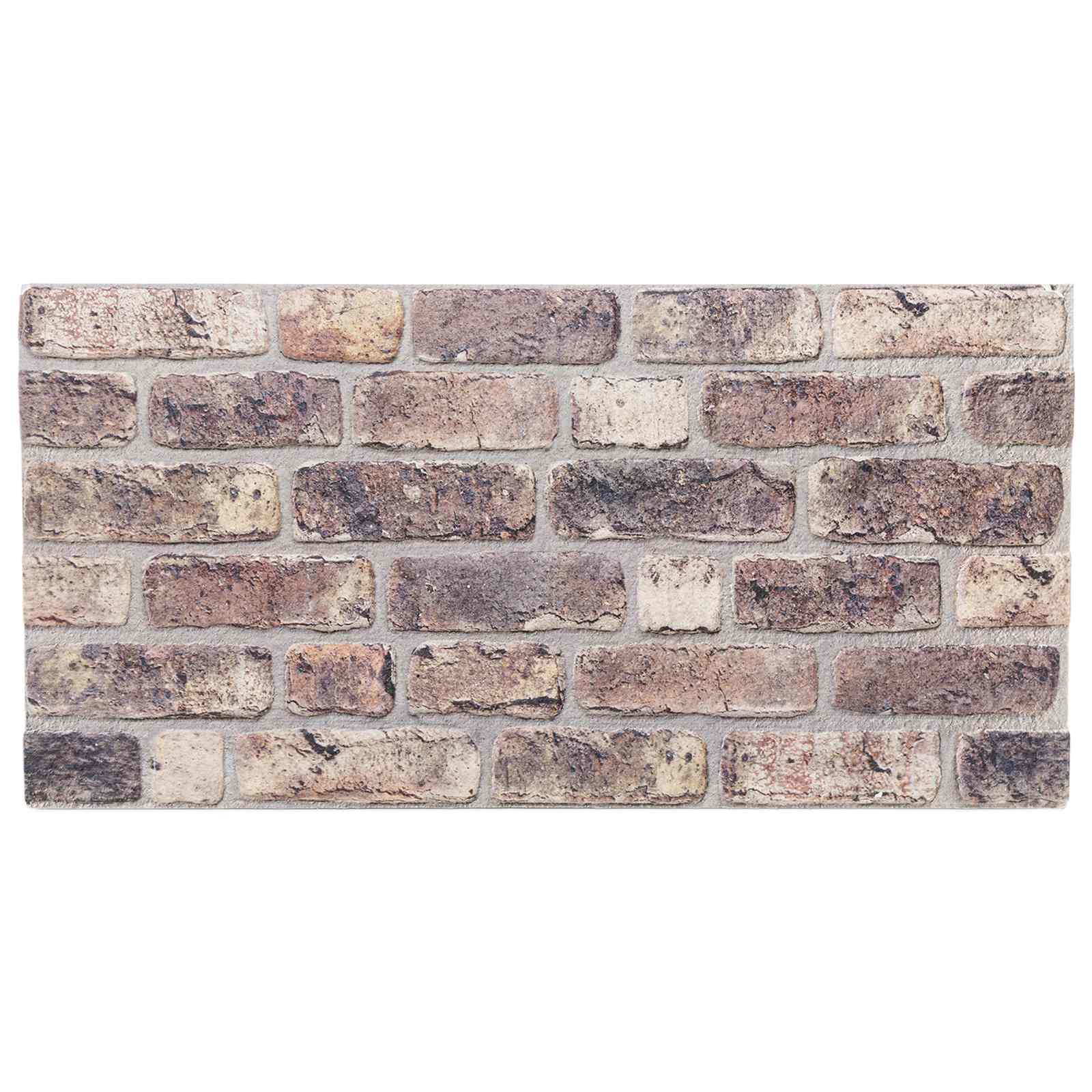 Wandpaneele 10 pcs Ziegel 100 x 50 cm EPS-Schaum