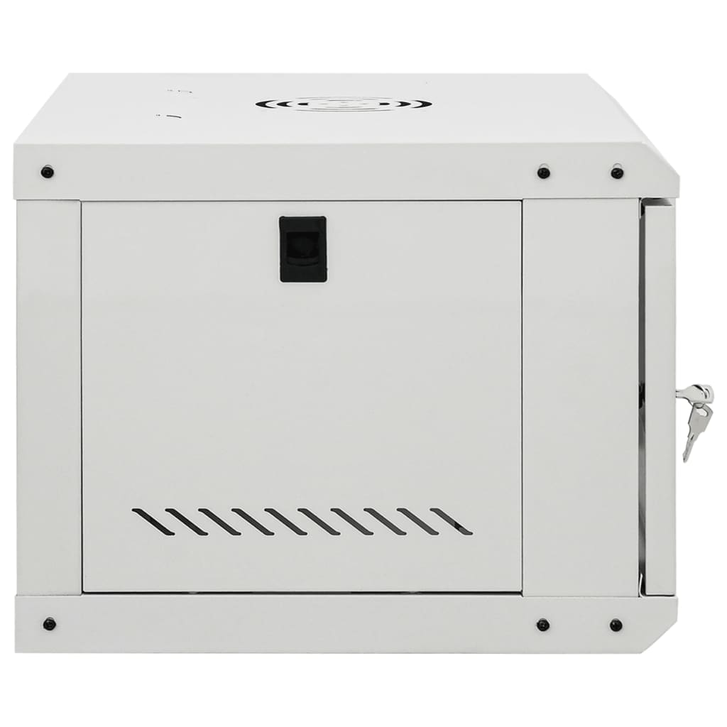 Netzwerkschrank mit Speicher Grau 60 x 45 x 28 cm Stahl