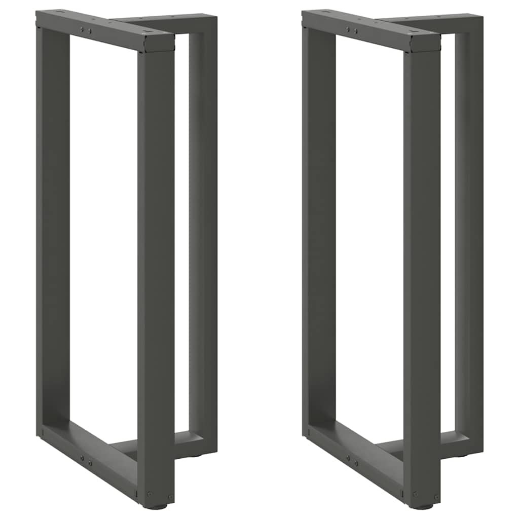 Couchtischbeine T-Form 2 Stk. Schwarz 30x25x(30-31) cm Stahl