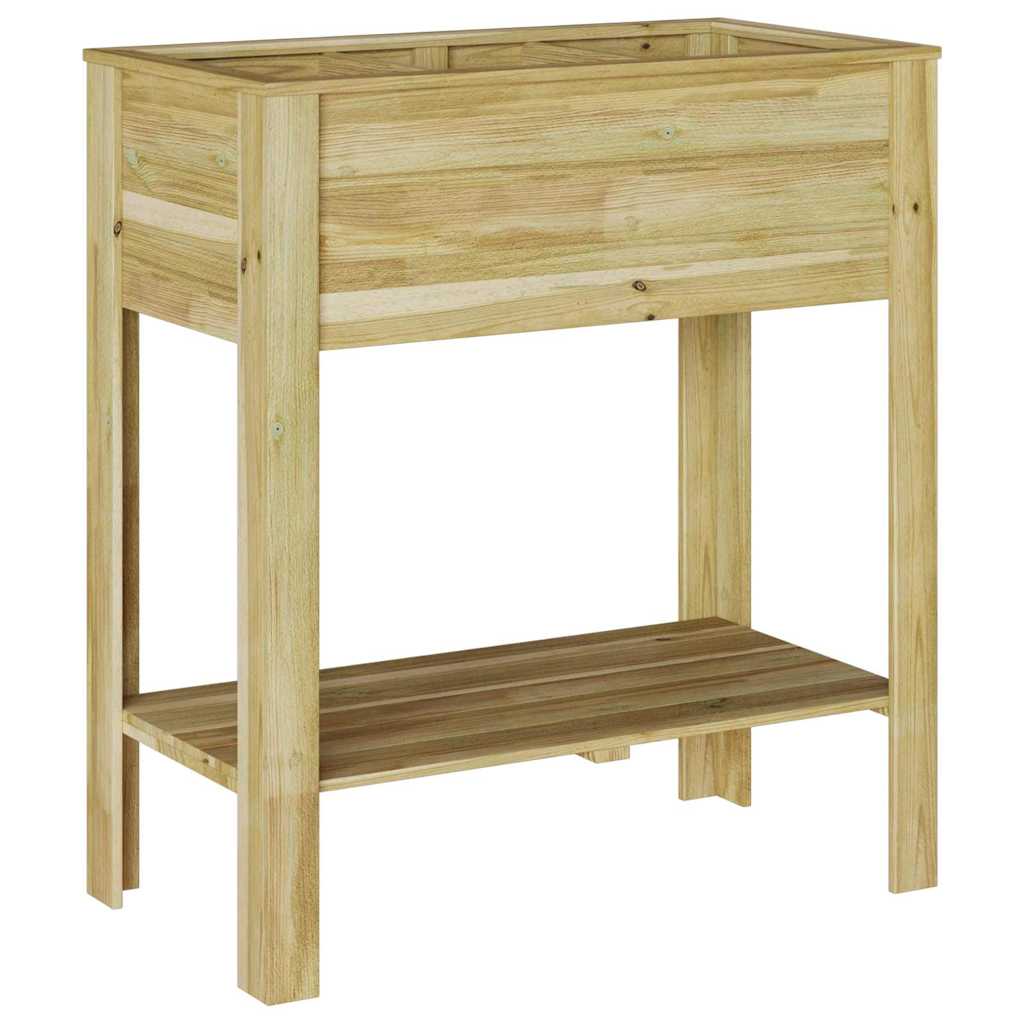 Hoher Pflanzer mit Regal Braun Imprägniertes Kiefernholz