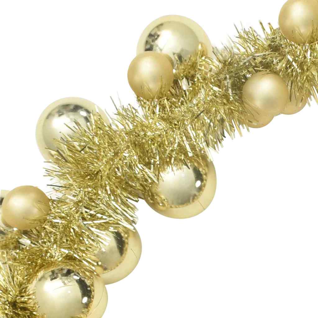 Weihnachtskugelgirlande Schwarz 186 cm Polystyrol